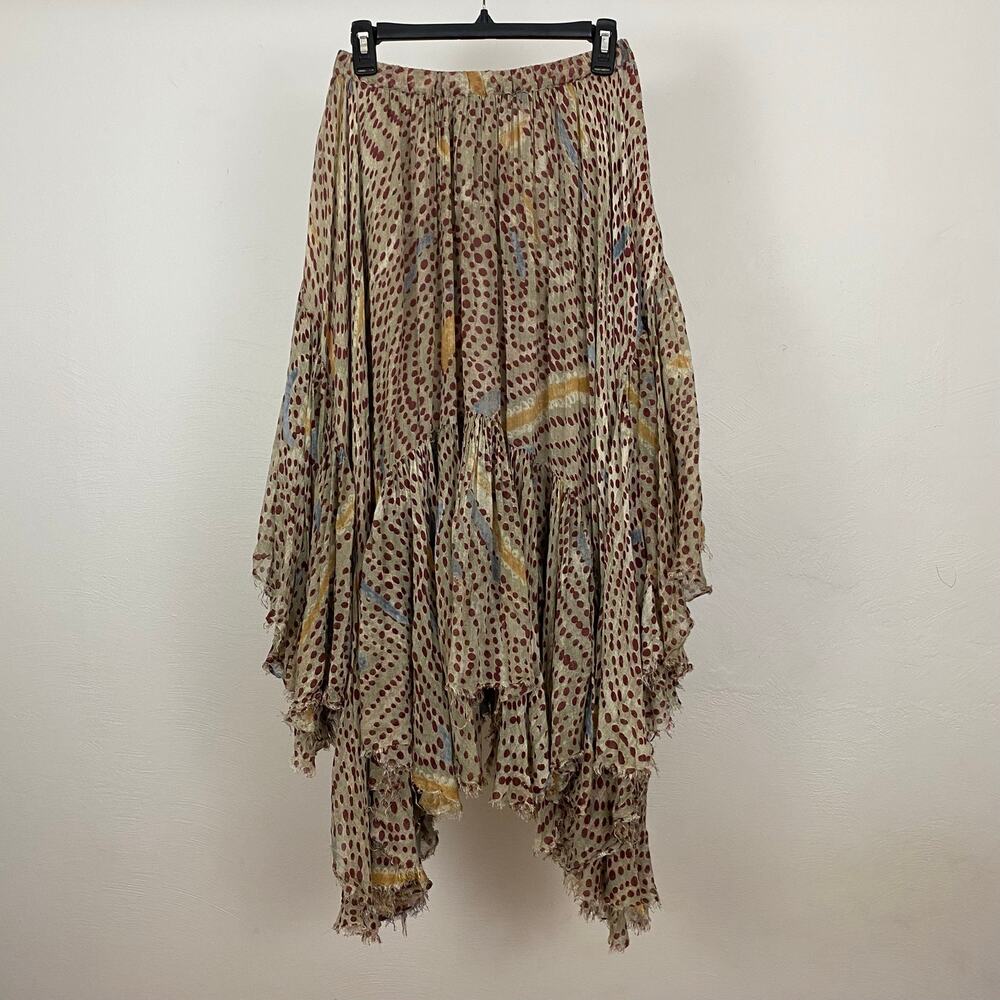 FP One - Free People Clover Printed Skirt - Stone Combo - Size XS?